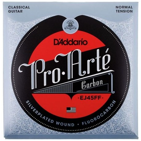 D'Addario EJ45FF Pro-Arté Carbon, Dynacore Basses, Normal Tension