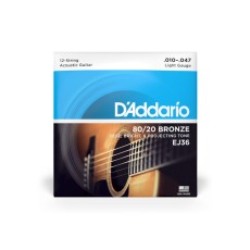 D'Addario EJ36 12-String Light, 10-47