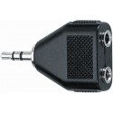 QUIK LOK - AD/20 ADATTATORE AUDIO JACK STEREO/2 JACK STEREO F