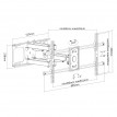 Staffa a Muro per TV LCD 37-90" Full-Motion