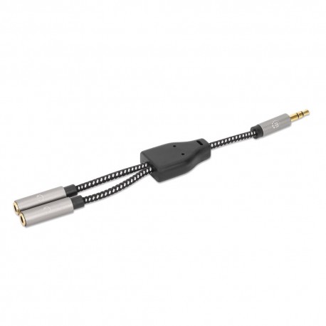 Cavo Adattatore Sdoppiatore Audio per Cuffie Stereo AUX 15 cm