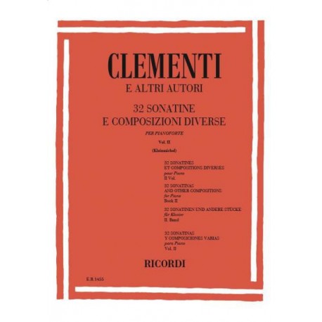 Clementi  32 SONATINE E COMPOS. DIVERSE v.1