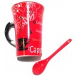 Tazza Violino con Cucchiaio rossa