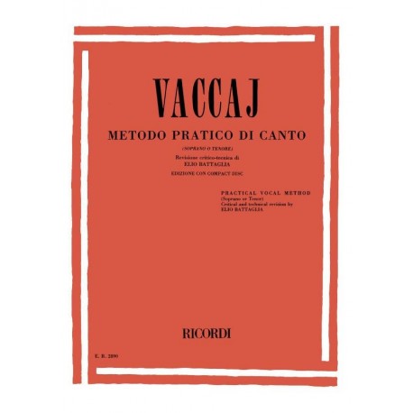 Vaccaj - Metodo Pratico di Canto + CD