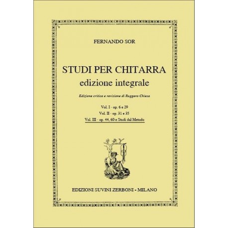 Sor - Studi per chitarra Vol.3