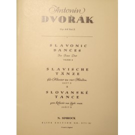 Antonin Dvorak Slavonic dances 4 mani