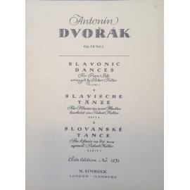 Antonin Dvorak Slavonic dances piano solo