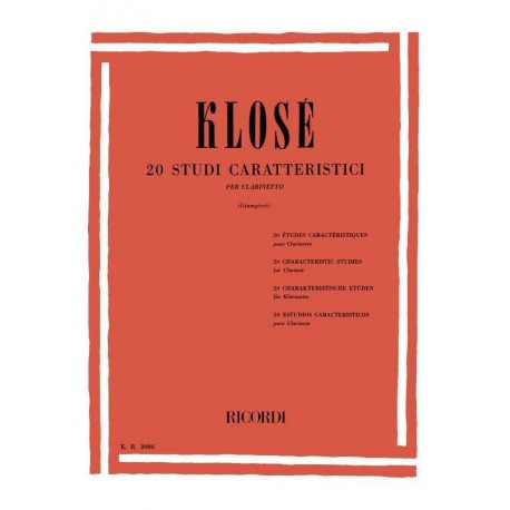 Klosé 20 Studi Caratteristici