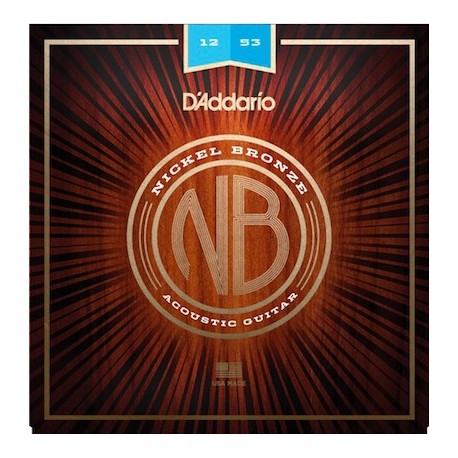 D'Addario Nickel Bronze  Light, 12-53