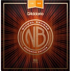 D'Addario Nickel Bronze  light Top / Med Bottom, 12-56