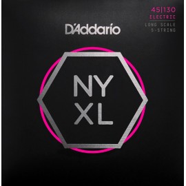 D'Addario Set Long Scale, Regular Light 5-String, 45-130