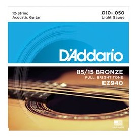D'Addario EZ940 12 corde, Light, 10-47