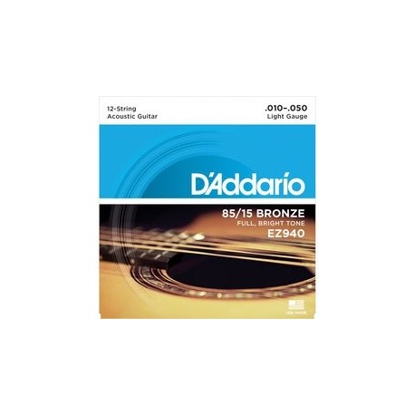 D'Addario 12 corde, Light, 10-47