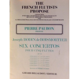 Joseph BODIN de BOISMORTIER - Concerto n.3 per 5 Flauti