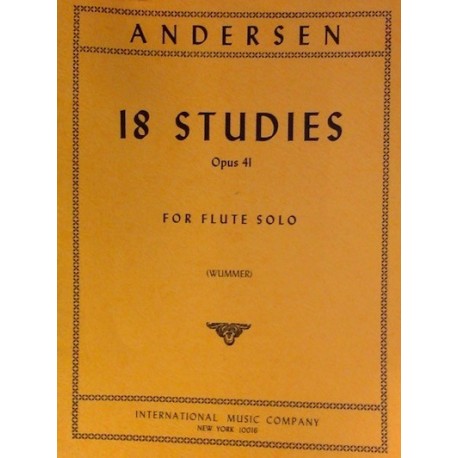 Andersen - 18 Studi OP.41 per Flauto solo