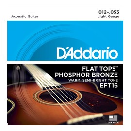 D'Addario Flat Tops Phosphor Bronze .012-.053