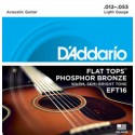 D'Addario Flat Tops Phosphor Bronze .012-.053