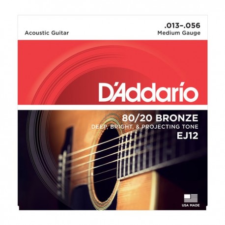 D'Addario EJ12  80/20 Bronze .013-.056