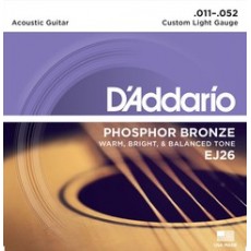 D'Addario EJ26  Phospor Bronze .011-.052