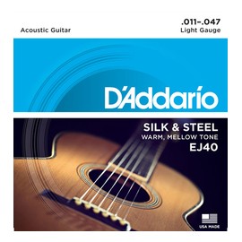 D'Addario EJ40 Silk & Steel   .011-.047