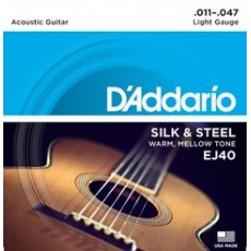 D'Addario EJ40 Silk & Steel   .011-.047