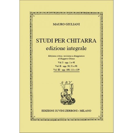 Giuliani  - Vol. III Opere 100, 111 e 139