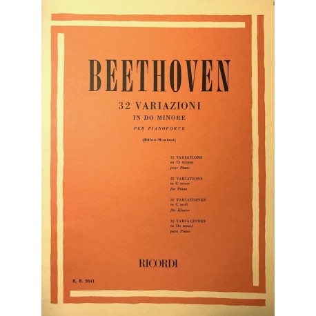 Beethoven - 32 Variazioni In Do Min.
