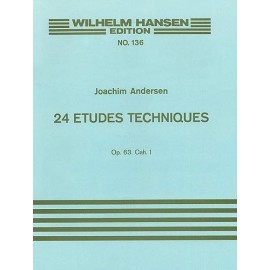 Andersen - 24 Etudes Techniques For Flute Op.63 Book 1