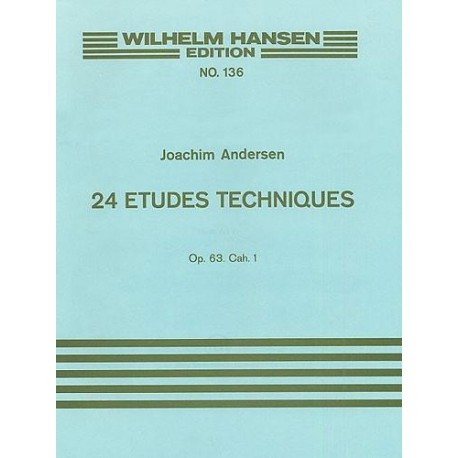 Andersen - 24 Etudes Techniques For Flute Op.63 Book 1