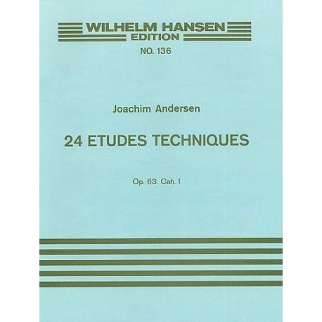 Andersen - 24 Etudes Techniques For Flute Op.63 Book 1