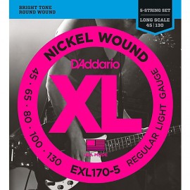 D'Addario EXL170 -5 45-130 (5 CORDE)