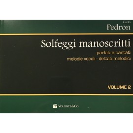 Pedron Solfeggi manoscritti vol 2