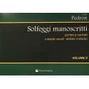 Pedron Solfeggi manoscritti vol 2