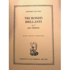 Aguado Tre Rondò Brillanti op 2 Per Chitarra