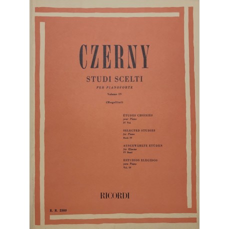 Czerny Studi Scelti per Pianoforte  vol.4