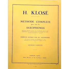Klosé - Méthode Complète pour tous les SAXOPHONES
