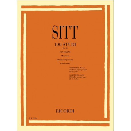 Sitt  100 Studi Op. 32 I fascicolo